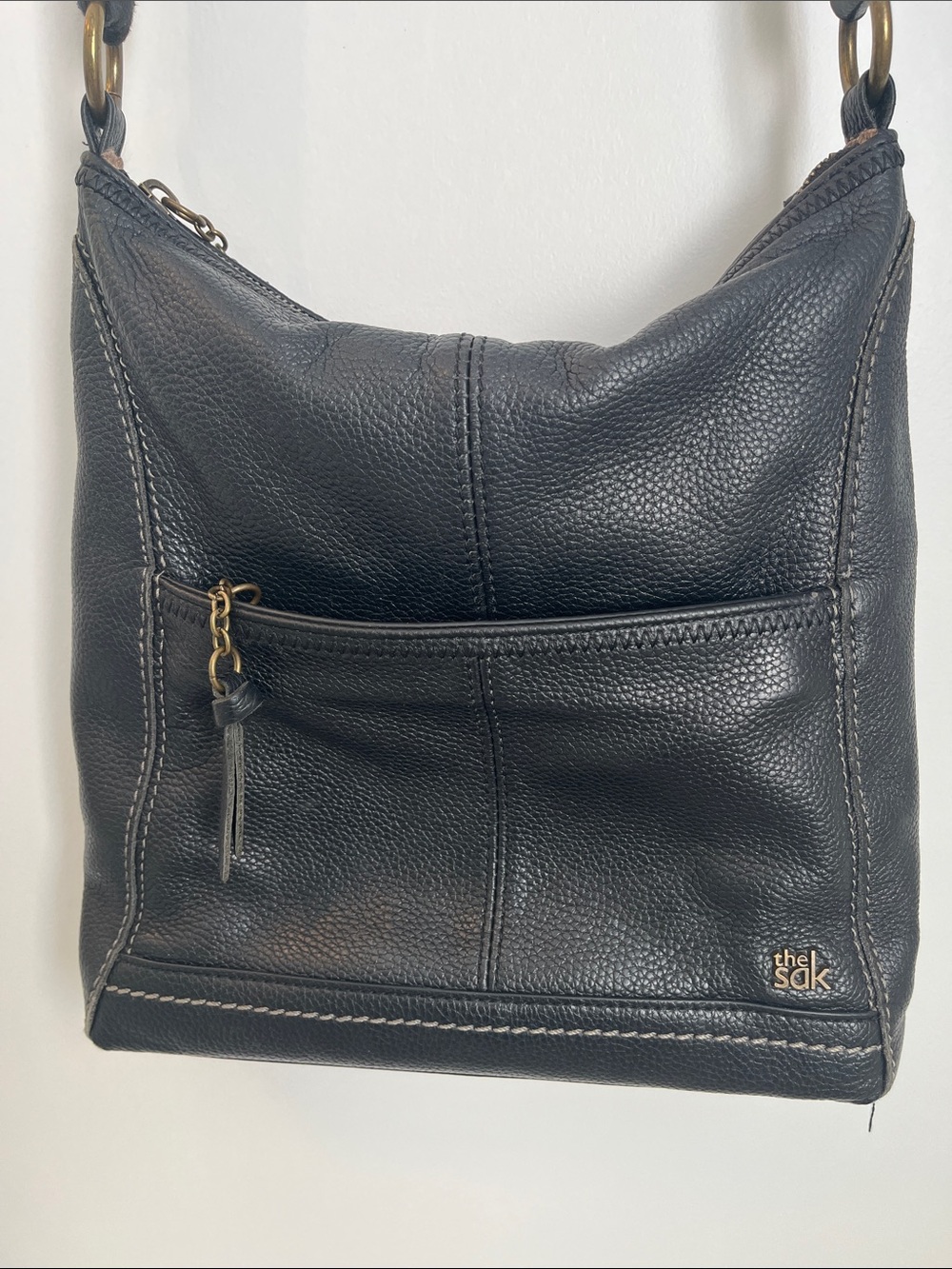 The Sak Black Soft Pebble Leather Bag
